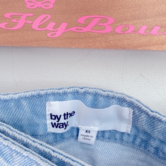 by the way. Kensington Denim Faux Wrap mini Skirt, Size XS - Picture 13 of 15